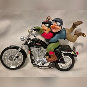 Motorcycle Riding Ornament with Two Characters